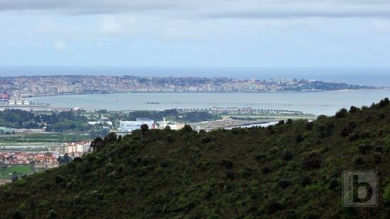 Pohled na město Santander, Park Caberceno