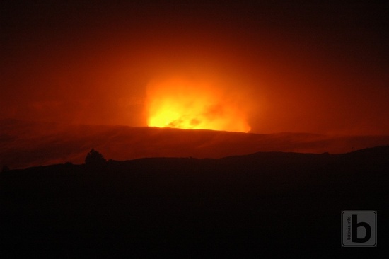 Halema'Uma'U kráter - noční show