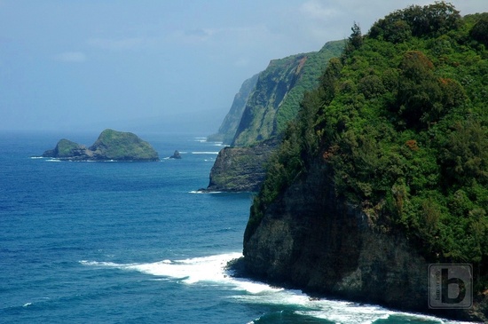 Hamakua coast pohledem ze severu
