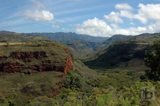 Pohled do údolí Hanapepe Valley