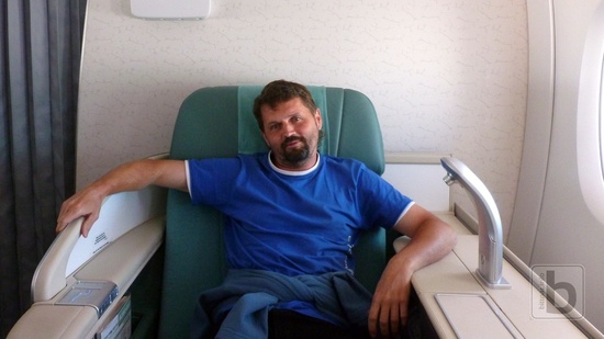 Já si také užívám první třídu v A380 :) (let ICN-FRA)