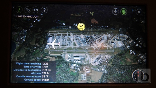 IFE mapa - Londýn Heathrow
