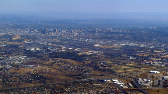 Johannesburg Downtown, let JNB-LHR