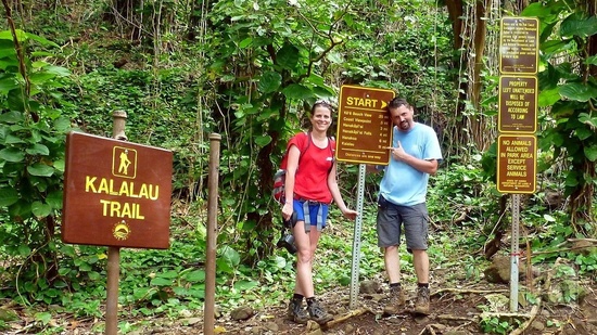 Opět na začátku Kalalau Trail :)