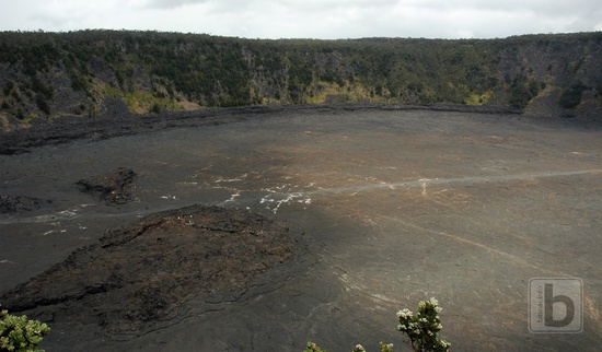 Část kráteru Kilauea Iki pohledem shora