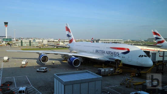 Londýn Heathrow, Airbus A380 (G-XLED), British Airways