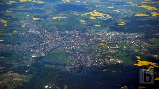 Plzeň, let LHR-PRG