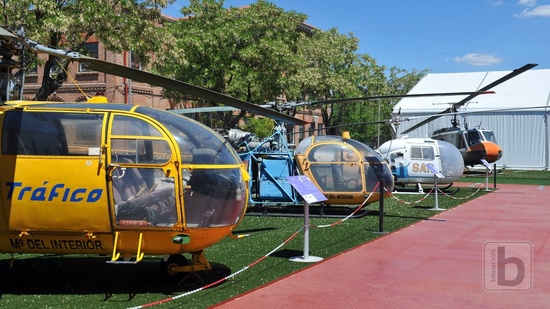 Část sbírky vrtulníků, Museo del Aire, Madrid