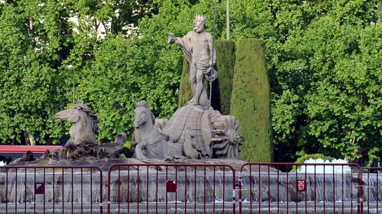 Madrid, fontána s Neptunem
