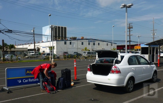 Alamo, vrácení auta