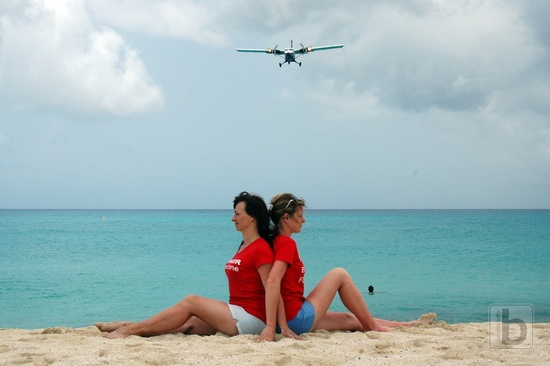 Winair landing (SXM)