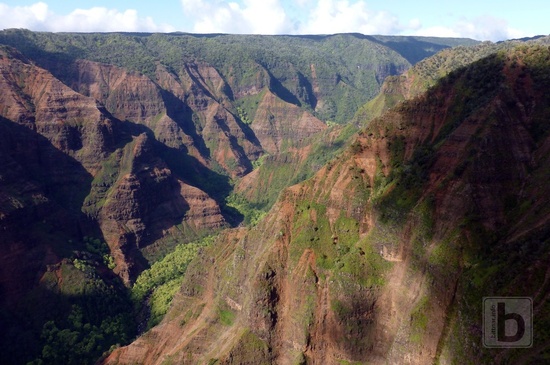 Waimea Canyon z vrtulníku