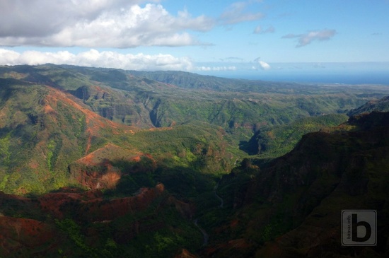Waimea Canyon z vrtulníku